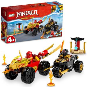 LEGO NINJAGO Kai en Ras' Duel Tussen Auto en Motor Speelgoed - 71789