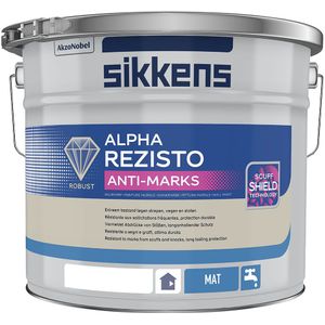 Sikkens Alpha Rezisto Mat – Anti Marks 10 liter Donkere kleur - Muurverf - Verfwinkel is tot 50% goedkoper