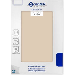 Sigma Colour Sticker - 1085-3 Seriously Sand 1 Stuk - Verf en Verfbenodigdheden - Verfwinkel is tot 50% goedkoper