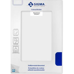 Sigma Colour Sticker - 1041-1 Moonlit Snow 1 Stuk - Verf en Verfbenodigdheden - Verfwinkel is tot 50% goedkoper