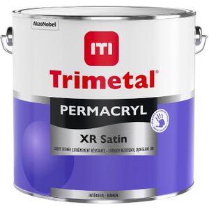 Trimetal Permacryl XR Satin 500 ML Donkere kleur - Deur & Kozijn Transparante Lak & Olie - Waterbasis - Verfwinkel is tot 50% goedkoper