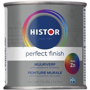 Histor Perfect Finish - Kleurtester - 250 ML 250 ML Kleur- Muurverf - Verfwinkel is tot 50% goedkoper