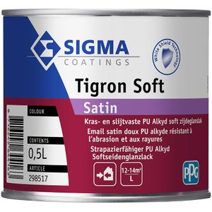 Sigma Tigron Soft Satin 500 ML 100% Wit - Deur & Kozijn Aflakken - Verfwinkel is tot 50% goedkoper