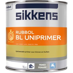 Sikkens Rubbol BL Uniprimer 1 liter Kleur - Grondverf & Primer - Waterbasis - Terpentinebasis - Verfwinkel is tot 50% goedkoper