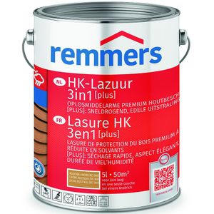 Remmers HK-Lazuur - Houtbescherming - 3 in 1 - gronding, impregnering en beits - Rustiek Eiken - 5 Liter