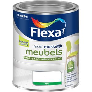 Flexa Mooi Makkelijk Meubels - Mat 750 ML Donkere kleur - Aflakken - Verfwinkel is tot 50% goedkoper