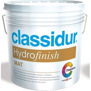 Classidur Hydrofinish Mat - Spackverf 5 liter Kleur - Muurverf - Waterbasis - Verfwinkel is tot 50% goedkoper
