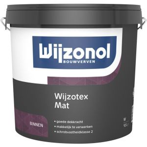 Wijzonol Wijzotex Mat 5 liter Kleur - Muurverf - Verfwinkel is tot 50% goedkoper