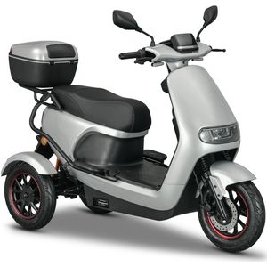 IVA - TR3 2.0 - Scootmobiel - Zilver - 3 Wielen - 1000 Watt Motor - Actieradius 60 km