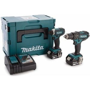 Makita DLX2131TJ 18V Li-Ion Accu Klopboor-/schroefmachine (DHP482) & Slagschroevendraaier (DTD152) Combiset (2x 5.0Ah Accu) In Mbox