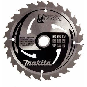 Makita A-89632 / B-08006 Mforce Cirkelzaagblad - 165 X 20 X 24T - Hout