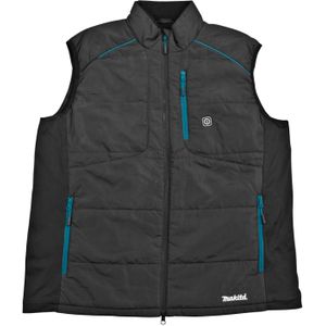 Makita DCV202ZM Accu Verwarmd Vest - Zwart - Polyester - 28 Uur Warmte