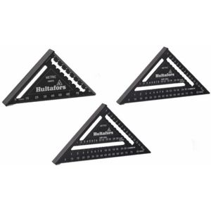 Hultafors Metric Rafter Square Set - 11 / 18 / 30 Cm