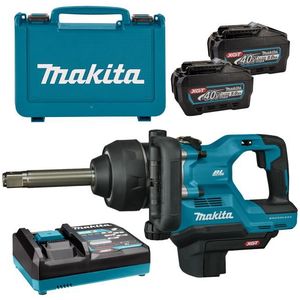 Makita TW010GT201 40V XGT Li-ion Accu Slagmoersleutel Set (2x 5,0Ah Accu) In Koffer - 1" - 4000Nm