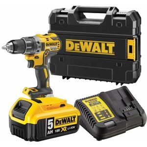 DeWALT DCD791NT 18V Li-ion XR Accu Boor-/schroefmachine Body In TSTAK - Koolborstelloos + 5Ah Accu En Acculader