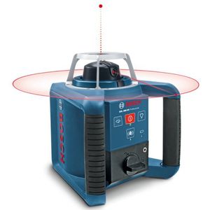 Bosch GRL 300 HV Rotatie Laser + Afstandsbediening (RC 1) + Houder (WM 4) + Laser Ontvanger (LR 1) Set In Koffer