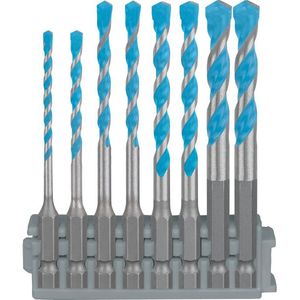 Bosch 2608901455 EXPERT 8-delige Gatzaagset - HEX-9 Multi Construction Pick & Click - 3 - 8 Mm