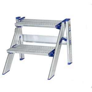 Apo-jumbo - Inklapbaar Werkbordes - 2 Treden - Antislip - Compact