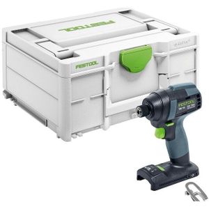 Festool TID 18-Basic 18V Li-Ion Accu Slagschroevendraaier Body In Systainer - 180Nm - 8x220mm - Koolborstelloos