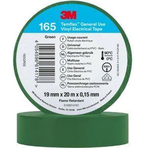 3M 165 Temflex Vinyl Isolatietape Groen - 20 M X 19 Mm