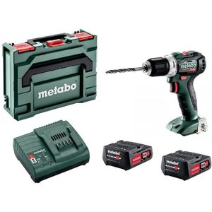 Metabo PowerMaxx BS 12 BL 12V Li-Ion Accu Boor-/schroefmachine Set (2x 2,0Ah Accu) In MetaBOX - Koolborstelloos