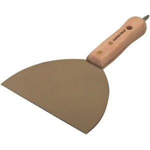Super Prof 1.011.12 Spachtelmes Met Houten Greep - RVS - 150mm