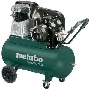 Metabo Mega 550-90 D Compressor - 3000W - 11 Bar - 90L - 360 L/min