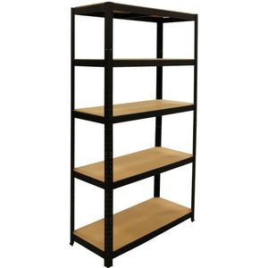 ERRO ERROREK175DB Stellingkast Zwart - 5 Legborden