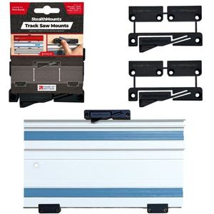 StealthMounts OM-TRM-BLK-2 Geleiderail Houder Voor Makita/Festool/Milwaukee - Zwart - 2st