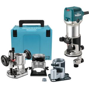 Makita RT0702CX3J Kantenfrees Incl. Diverse Voeten In Mbox - 710W