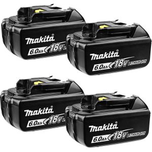 Makita BL1860B 18V Li-ion Accu - 6.0Ah (4st)