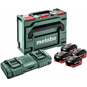 Metabo 685135000 18V LiHD accu starterset (4x 8.0Ah accu) + 2x lader in Metaloc