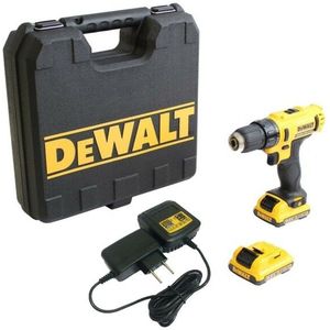 DeWALT DCD710D2 10.8/12V Li-Ion Accu Boor-/schroefmachine Set (2x 2.0Ah Accu) In Koffer