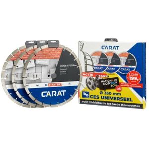 Carat CES3504A23 3-pack Diamantzaagbladen - 350 X 25,4mm Incl BIOSCOOPBON Twv € 25,-