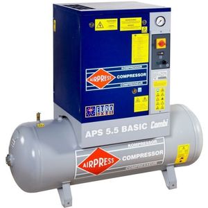 AIRPRESS 400V schroefcompressor combi APS 5.5 basic