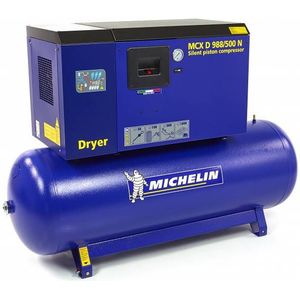 MICHELIN 400V 10 PK 500 Liter gedempte compressor MCXD 988/500 N met droger