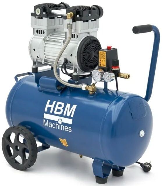 HBM - 50 Liter Compressor - Low Noise - Aluminium - 2PK 1,5 kW