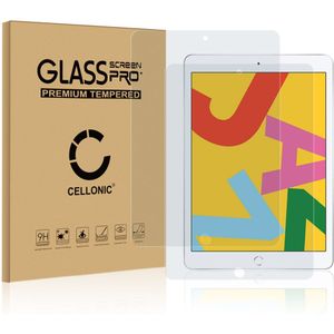 2x Apple iPad 10.2 2019 (7th Gen) - A2068 Schermbeschermer 9H getemperd glas 3D Full Cover van CELLONIC