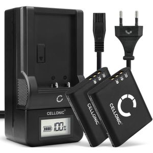2x Olympus UC-90 Accu Batterij + Oplader 1100mAh van CELLONIC