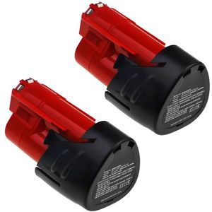 2x Milwaukee C12 MT-202B Accu Batterij 12V 2000mAh van CELLONIC