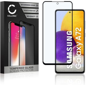 Samsung Galaxy A72 (SM-A725) Schermbeschermer 9H getemperd glas 3D Full Cover van CELLONIC