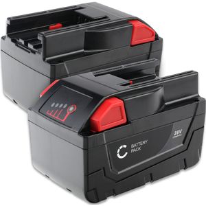 2x Milwaukee HD28 HX Accu Batterij 28V 3Ah van CELLONIC