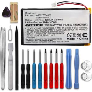 Sony PRS-600/RC Accu Batterij + Schroevendraaier-set 800mAh van subtel