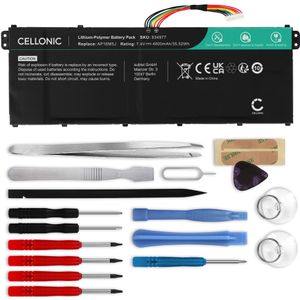 Acer Aspire 3 A315-53G Batterij 4800mAh + Schroevendraaier-set van Cellonic