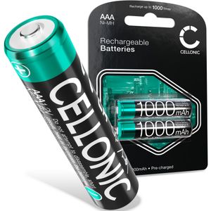 Alecto DBX-88 Eco DECT Accu Batterij 2x 1000mAh AAA van CELLONIC
