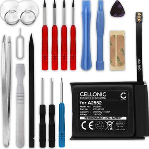 Apple A2552 Batterij 300mAh + Gereedschapsset 17dlg van Cellonic