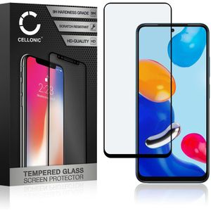 Xiaomi Redmi Note 11 Schermbeschermer 9H getemperd glas 3D Case-friendly van CELLONIC