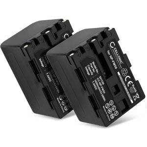 2x Batterij voor Sony DCR-HC14 Accu 3200mAh