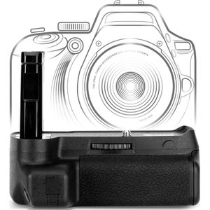 Nikon D3400 battery grip accuhouder voor EN-EL14 - vertical grip portret modus en ontspanner