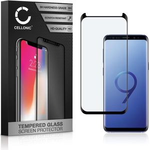 Samsung Galaxy S9 (SM-G960) Schermbeschermer 9H getemperd glas 3D Case-friendly van CELLONIC